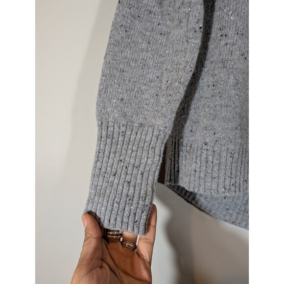 C&C California Top Women Sz S Gray Wool Blend Turtleneck Sweater - Picture 5 of 9